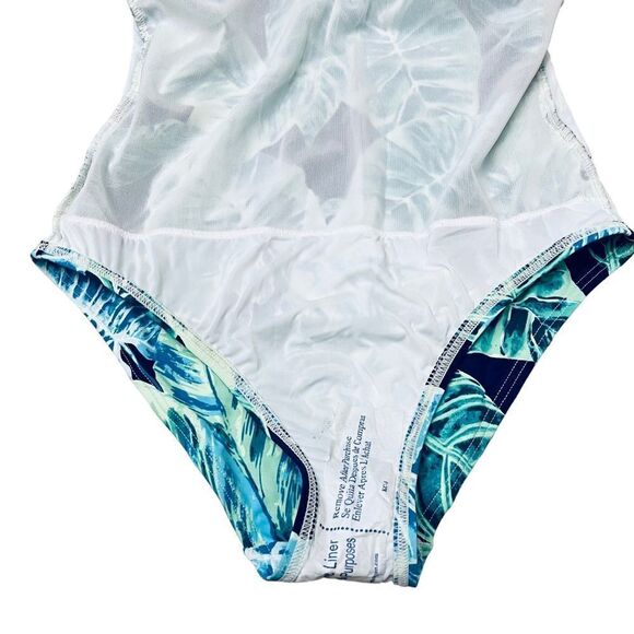 NEW J. McLaughlin Swimsuit Koa UPF 50+ Tropical Flatten Stomach Sz 2 - Picture 9 of 15